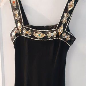 Vintage Sz 7/8 Jeweled and Sequined Jessica McClintock Gunne Sax Dress